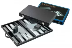 Philos Backgammon Koffer Standaard Medium (grijs) -999 Games Winkel backgammon koffer standaard medium grijs 61a4a