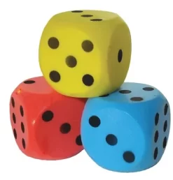 Dobbelsteen Schuimrubber Blauw -999 Games Winkel dobbelsteen schuimrubber geel 6791d 1