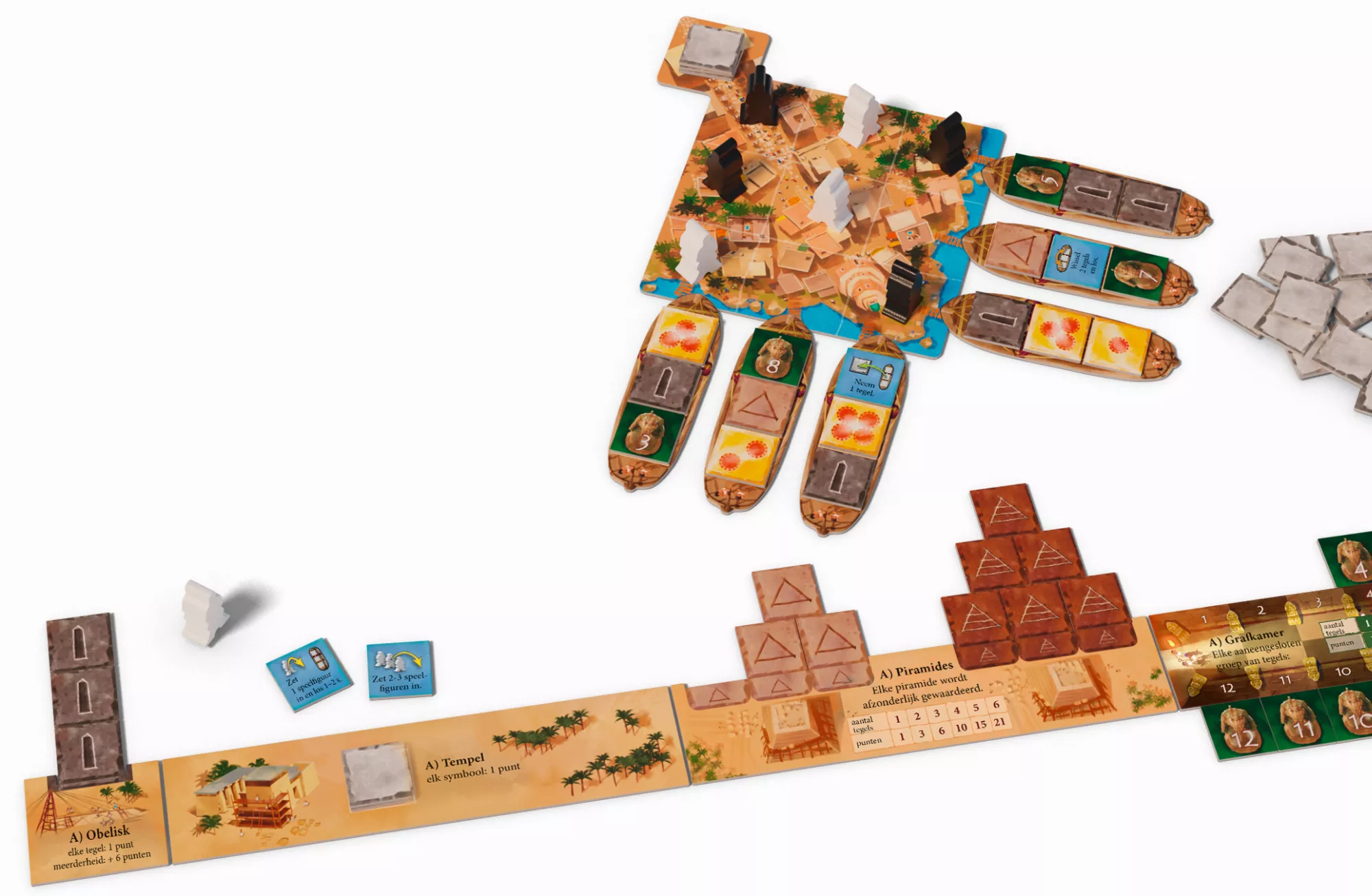 Imhotep: Het Duel - Bordspel 4 Imhotep: Het Duel - Bordspel - Afbeelding 4