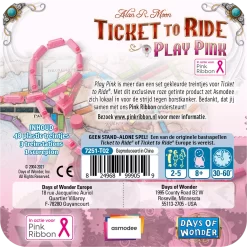 Days Of Wonder Ticket To Ride: Play Pink -999 Games Winkel oznrhptkaqdzrfxfoiytdffkwfsffnwx