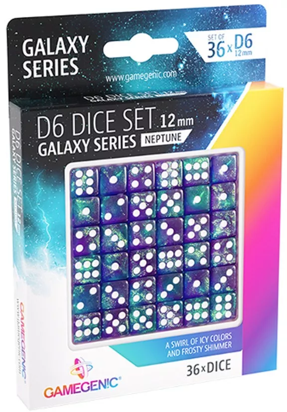 Gamegenic Dice Set Galaxy Series - Neptune (36 D6) 1 Gamegenic Dice Set Galaxy Series - Neptune (36 D6)