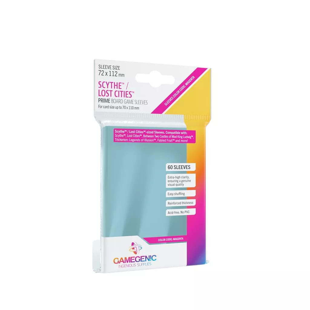 Gamegenic Sleeves: Prime Scythe/Lost Cities 72x112mm (60) 1 Gamegenic Sleeves: Prime Scythe/Lost Cities 72x112mm (60)